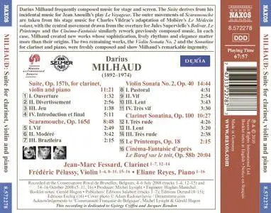 Jean-Marc Fessard, Frederic Pelassy, Eliane Reyes - Darius Milhaud: Chamber Music (2010)