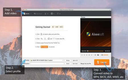 Aiseesoft Video Converter Platinum For Mac 6.6.39