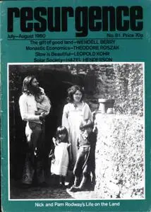 Resurgence & Ecologist - Resurgence, 81 - Jul/Aug 1980