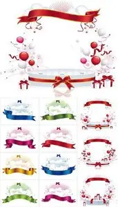 Holiday Vector Ribbons