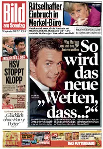 Bild am Sonntag, 23. September 2012