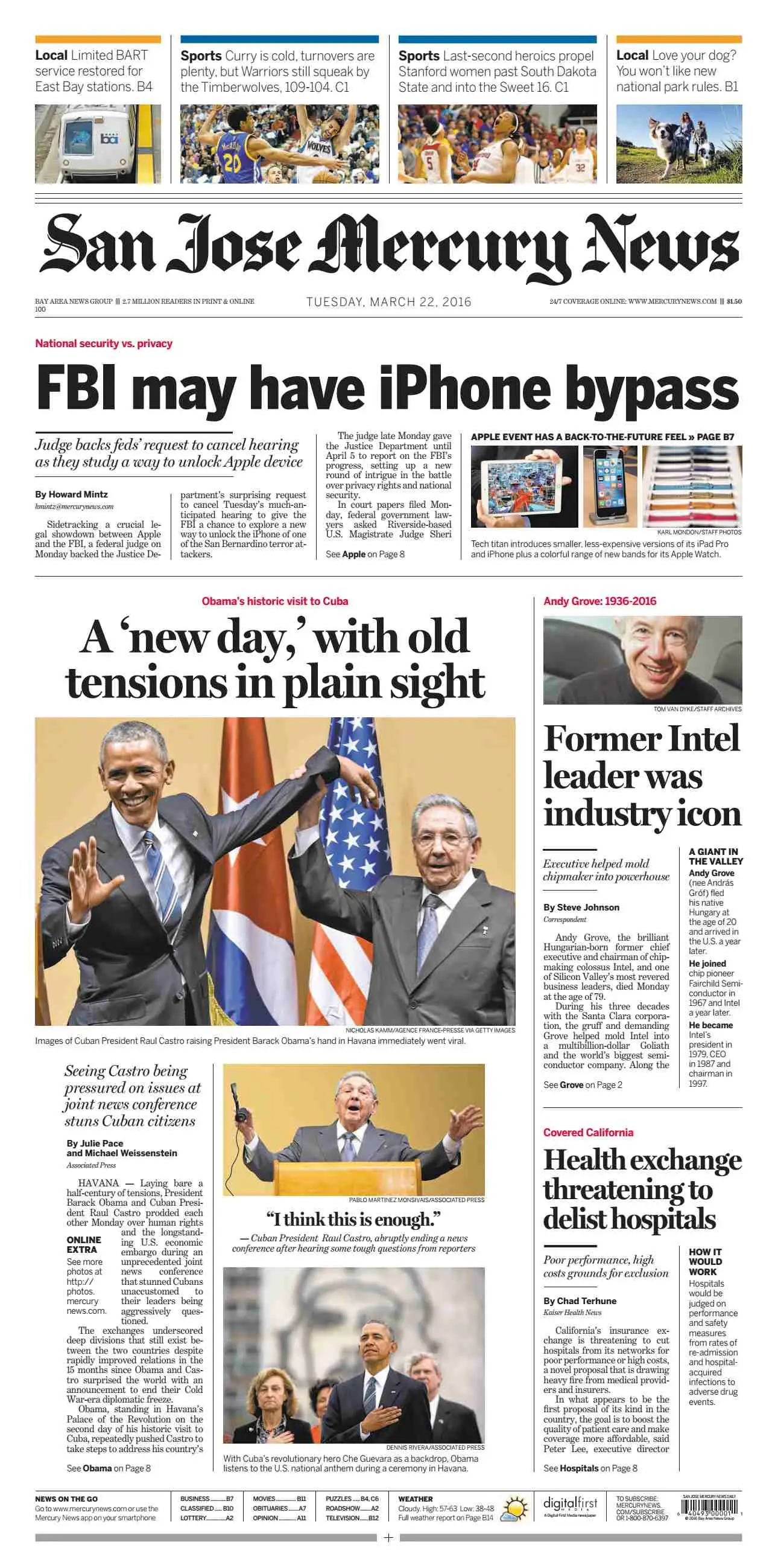 San Jose Mercury News  March 22 2016