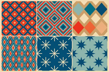EE - Retro abstract geometrical patterns DVYDMPD