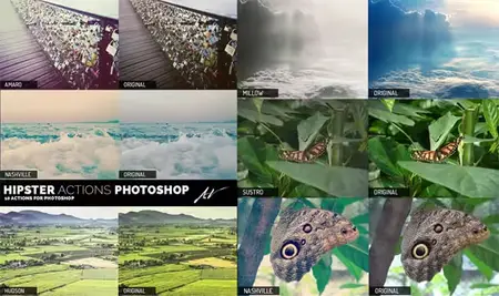 Insta Filters - 10 Hipster Photoshop Actions Pack