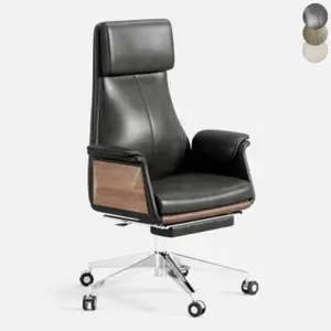 3DSKY - Back Adjustable Swivel Black Executive Chair