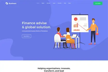 Businext v2.5.0 - Supreme Businesses and Financial Theme