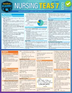 Nursing TEAS 7: a QuickStudy Laminated Reference Guide, 2nd Edition