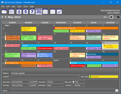 Calendarscope 8.0.2 + Portable