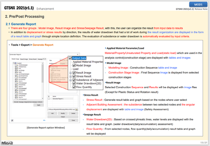 midas GTS NX 2021 version 1.1