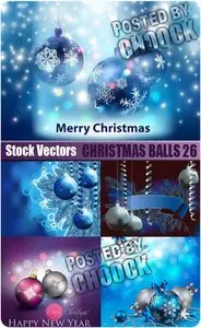Christmas balls 26 - Stock Vector