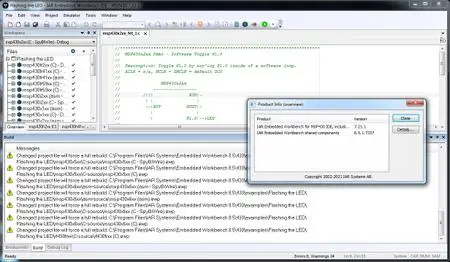 IAR Embedded Workbench for MSP430 version 7.21.1