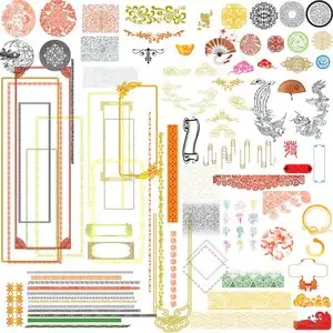 Traditional elements and a lace