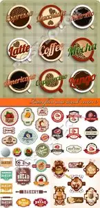 Label food and drink vector 2