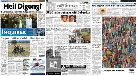 Philippine Daily Inquirer – October 01, 2016