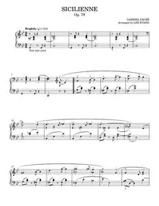 Sicilienne, Op.78 - Gabriel Fauré (Piano Solo)