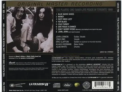John Lennon / The Plastic Ono Band - Live Peace In Toronto (1969) [2006, MFSL, UDCD 763] Repost
