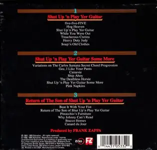 Frank Zappa - Shut Up 'n Play Yer Guitar (1981) [3CD Set] {1995 Ryko Remaster Complete Series}