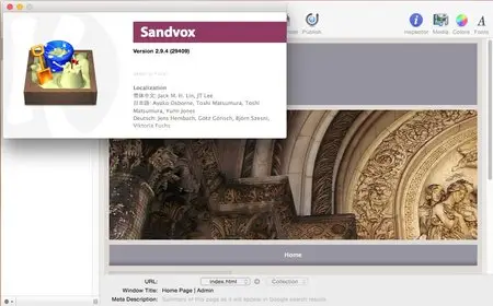 Sandvox 2.9.4 Multilingual Mac OS X