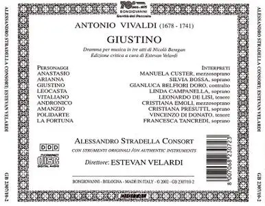 Estevan Velardi, Alessandro Stradella Consort - Vivaldi: Giustino (2002)