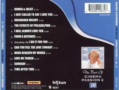 Richard Clayderman - The Best Of Cinema Passion/The Best Of Cinema Passion 2 (2000/2003) {Coeur De Lion/Delphine}