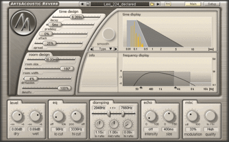 ArtsAcoustic Reverb VST v1.5.0.5