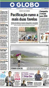 Jornal O Globo - 13 de outubro de 2012 - Sábado
