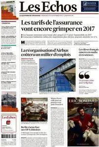 Les Echos du Mercredi 30 Novembre 2016