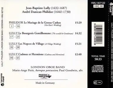 London Oboe Band - Lully: Le Bourgeois Gentilhomme; Philidor: Le Mariage de la Grosse Cathos (1994)