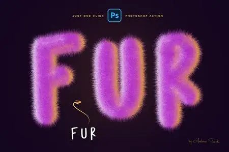 Fur Effect Photoshop Action