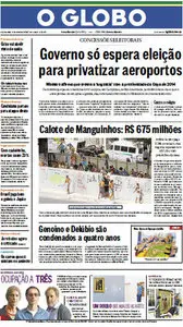 Jornal O Globo - 17 de outubro de 2012 - Quarta