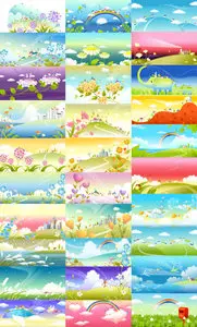 Vector Illustrations - Beautiful View