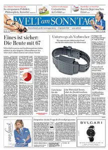 Die Welt am Sonntag 15 August 2010