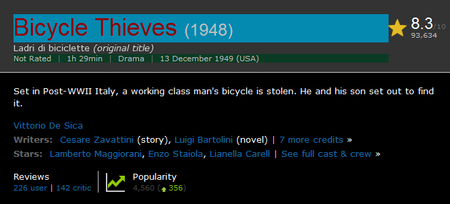 Ladri di biciclette / Bicycle Thieves (1948)