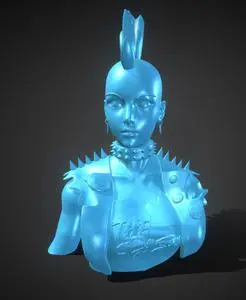 Stylized Punk Storm Bust