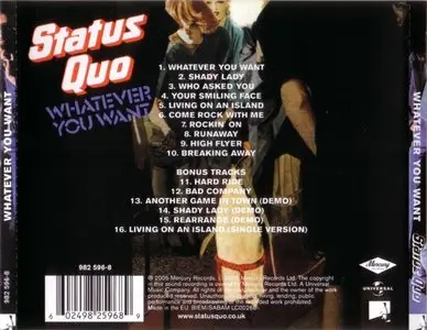 Status Quo - Whatever You Want (1979) [Remaster+6 Bonus tracks] {Mercury 9825968}