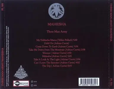 Three Man Army - Mahesha (1974) (Progressive Line PL593 rel 2003)