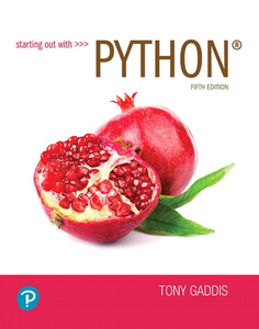 Starting out with Python, 5th Edition