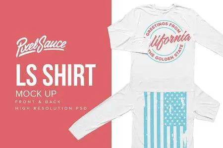 CM - Basic Longsleeve T-Shirt Mockup 895805