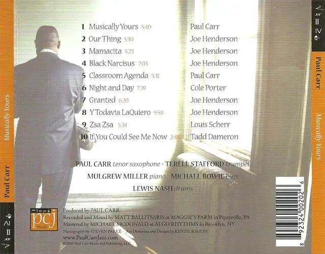 Paul Carr Musically Yours (2008) {PCJ Music} / AvaxHome