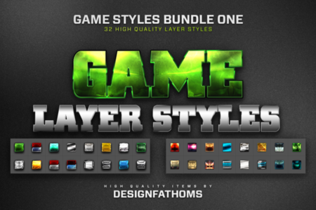 CreativeMarket - 64 Game Layer Styles Bundle