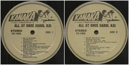 Carol Kai - All At Once (vinyl rip) (1967) {Kanaka}