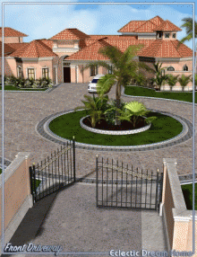 Dream Home - Front Drive Decor Eclectic