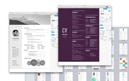 CV & Resume Templates for Pages v2.2 macOS
