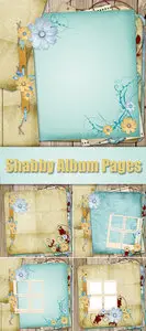 Stock Photo - Shabby Album Page