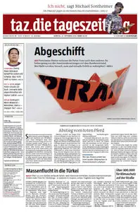 Tageszeitung TAZ vom 23 September 2014