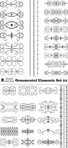 Vectors - Ornamental Elements Set 24