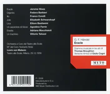 Lovro von Matacic, Orchestra del Teatro alla Scala - George Frideric Handel: Eracle / Hercules (2009)