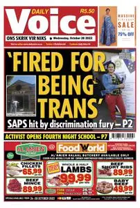 Daily Voice – 26 October 2022