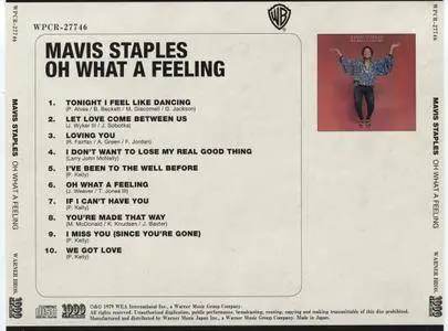 Mavis Staples - Oh What A Feeling (1979) [Warner Bros. WPCR-27746, Japan]