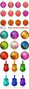 Vectors - Shiny Christmas Balls Set 2